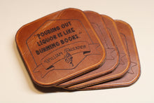 Load image into Gallery viewer, Leather Whiskey Coasters