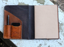 Load image into Gallery viewer, The Executive Notebook - Dark Brown & Tan