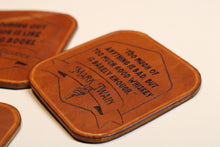 Load image into Gallery viewer, Leather Whiskey Coasters

