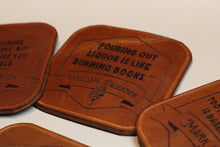 Load image into Gallery viewer, Leather Whiskey Coasters
