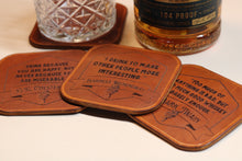 Load image into Gallery viewer, Leather Whiskey Coasters
