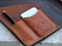 Load image into Gallery viewer, The Executive Notebook - Dark Brown &amp; Tan
